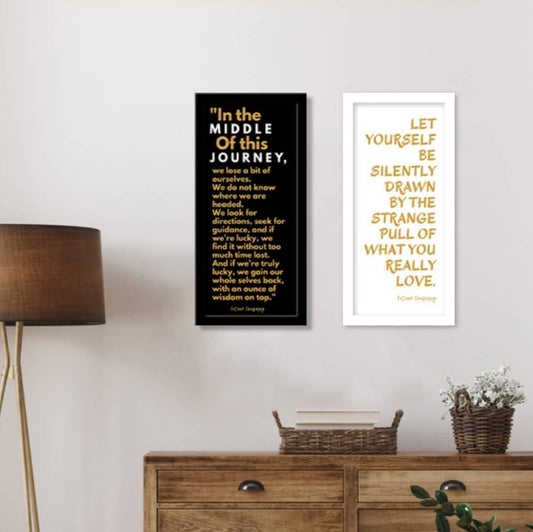 Set of 2 : 9" by 19" Wall Frames