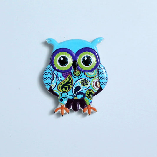 Set of 4 - Owl Fridge Magnets