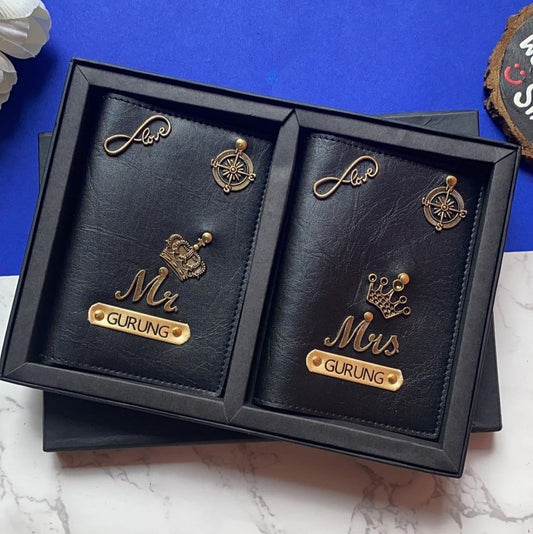 Mr. & Mrs. Personalized Passport Covers