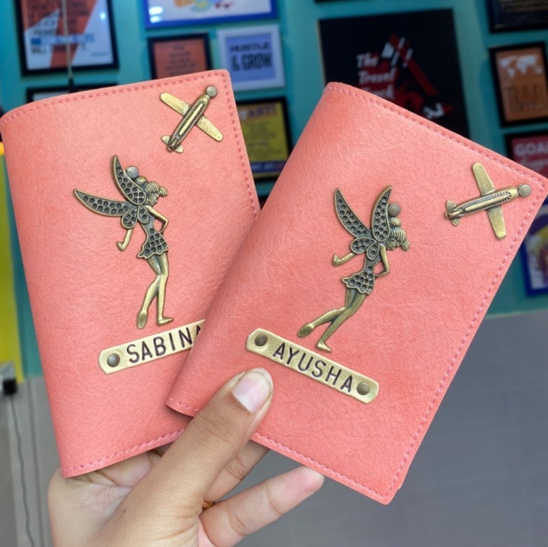 Personalized Passport Cover - Two Charms