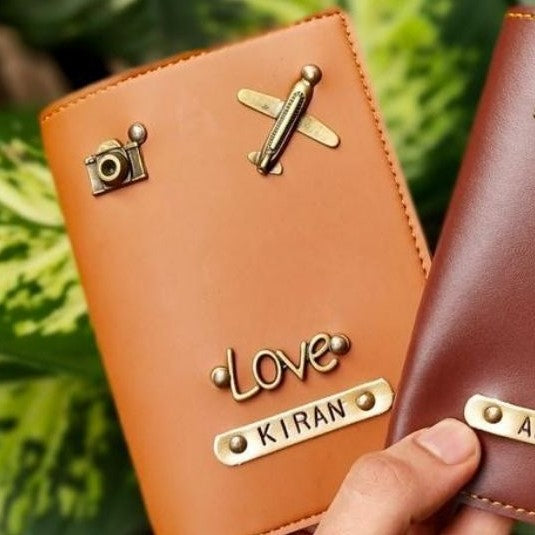 Personalized Passport Cover - Two Charms
